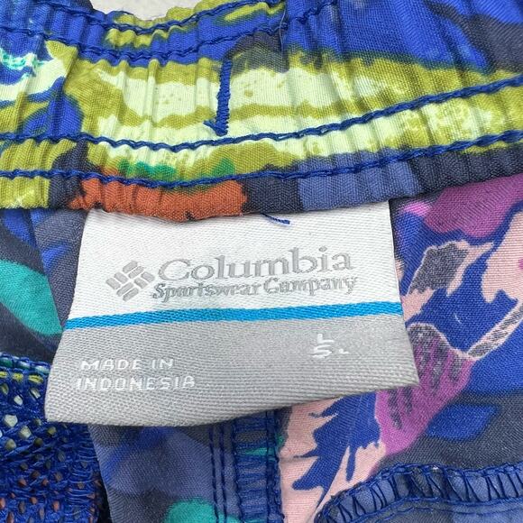 COLUMBIA NWT Walnut River Printed Shorts Nocturnal Magnolia Tropical Size Large - Picture 9 of 12